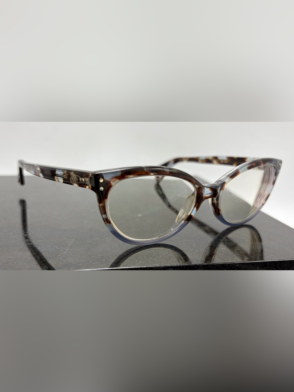 Jean Lafont Paris OLETTA Havana Blue Eyeglasses Frames France